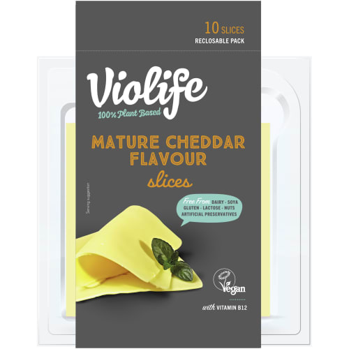 Slices Cheddar Flavour Vegansk