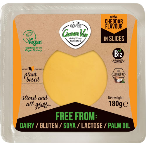 Slices Cheddar Flavour Vegansk