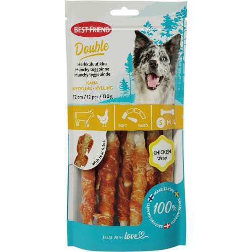 Dubbel Munchy Kyckling 12cm 12p