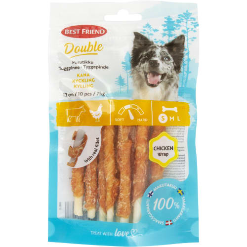 Tuggpinnar Kyckling Dubbel 12cm 10-pack