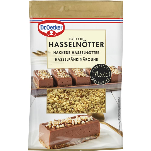 Hasselnötter Hackade