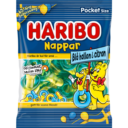 Blå Hallon Cit Nappar