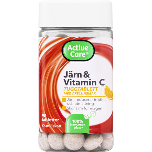 Järn&vitamin C Apelsin Tuggtablett
