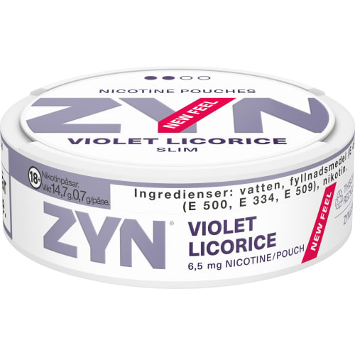 Zyn Slim Violet Licorice Tobaksfritt Snus
