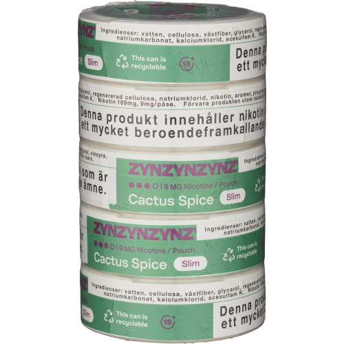 Zyn Cactus Spice Slim S3 Tobaksfritt Snus