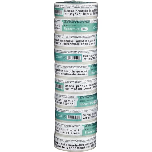Zyn Spearmint Slim S2 Tobaksfritt Snus