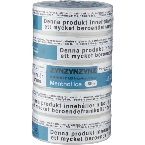 Zyn Menthol Ice Slim Tobaksfritt Snus