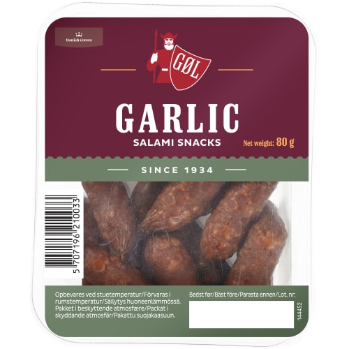 Garlic Salami Snacks