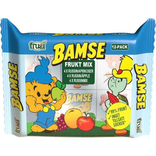 Bamse Fruktmix Bamse 12-pack