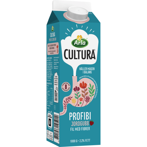 Arla Profibi Jordgubb Cultura Laktosfri 2,2%