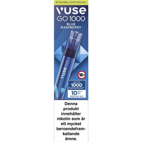 Vuse Go Pen Blue Raspberry E-cigarett 10mg/ml
