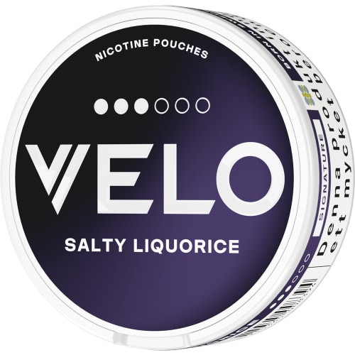 Velo Salty Liquorice Tobaksfritt Snus