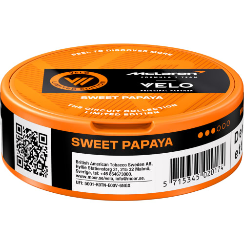 Velo Sweet Papaya Tobaksfritt Snus