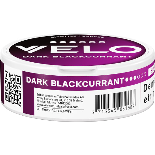 Velo Dark Blackcurrant Tobaksfritt Snus
