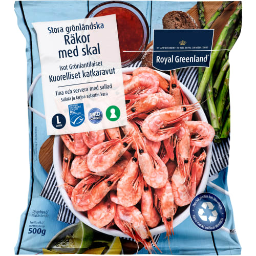 Räkor med Skal 70/90 Frysta