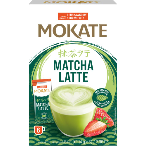 Jordgubb Matcha Latte