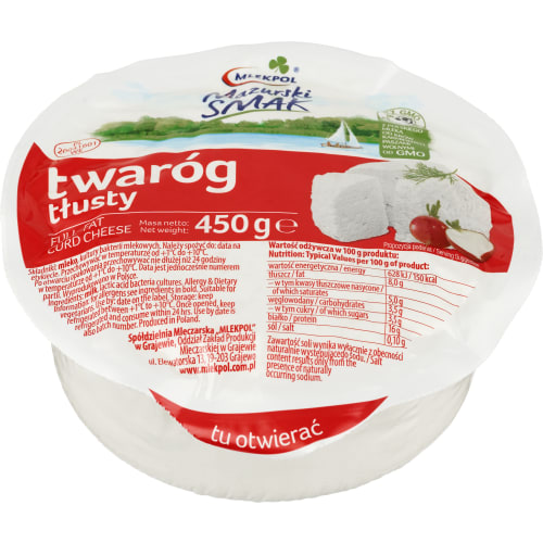 Twarog Full-fat Curd Chees Polsk Kvarg Ost
