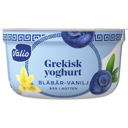 Blåbär-vanilj Bär i Botten Grekisk Yoghurt