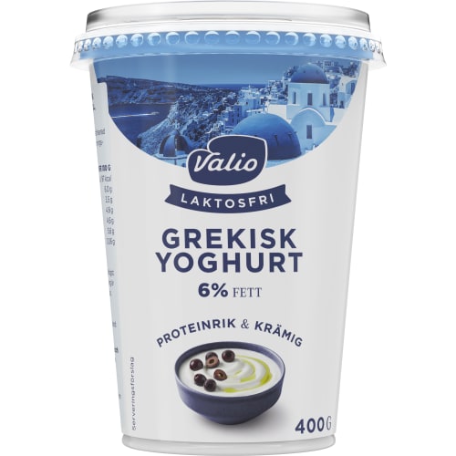 Naturell Grekisk Yoghurt Laktosfri 6%