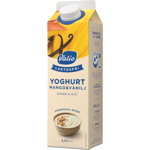 Mango Vanilj Slät Yoghurt Laktosfri 2,1%