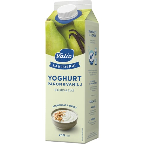 Päron Vanilj Slät Yoghurt Laktosfri 2,1%