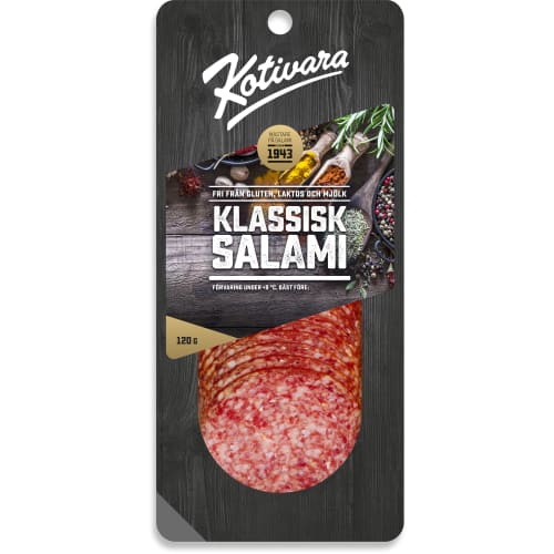 Salami Klassisk Skivad