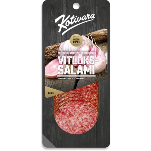 Vitlökssalami Skivad