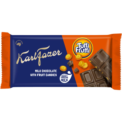 Tutti Frutti Karl Fazer Chokladkaka