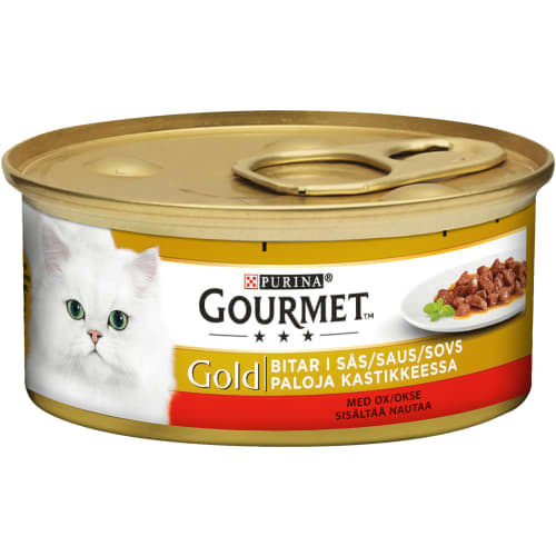 Oxkött Gourmet Gold Kattmat i Sås