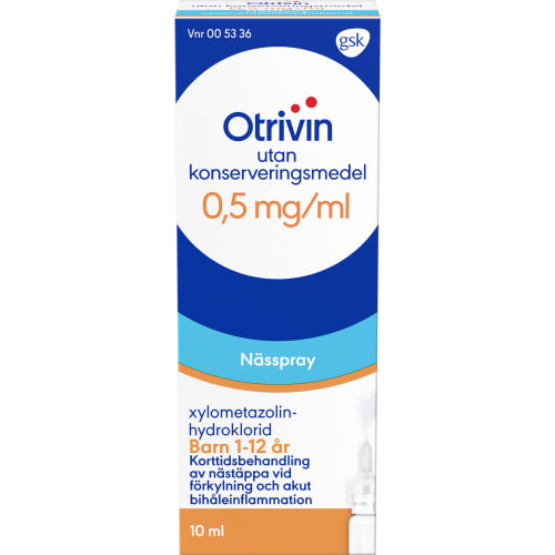 Nässpray 0,5mg/ml Barn 1-12 År