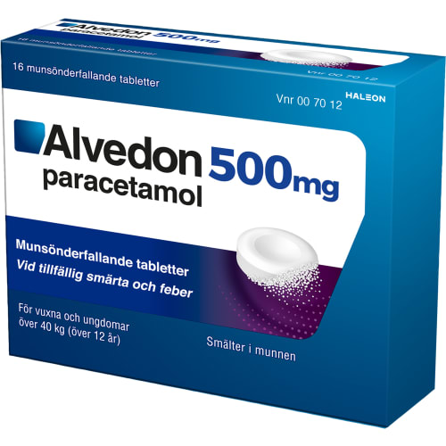 Alvedon 500mg Munsönderfallande Tablett