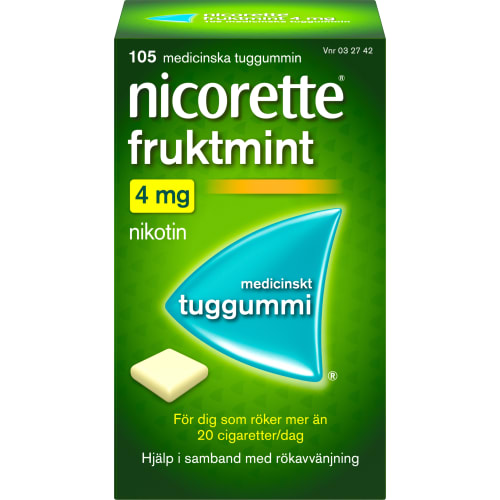Fruktmint 4mg Nikotintuggummi