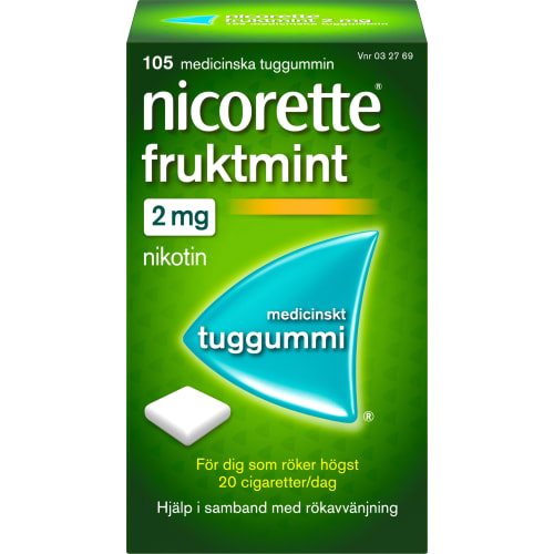 Fruktmint 2mg Nikotintuggummi