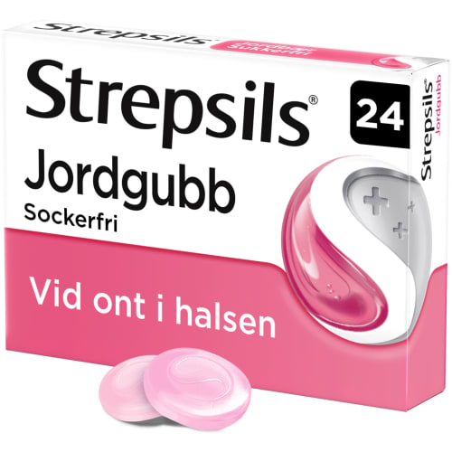 Strepsils Jordgubb Sugtablett
