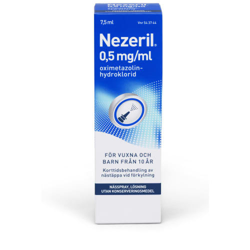 Nezeril 0.5mg/ml Nässpray För Vuxna