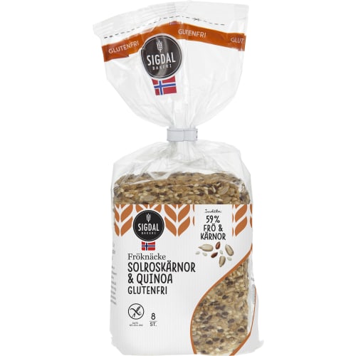 Solroskärnor Quinoa Fröknäcke Glutenfri 8-pack