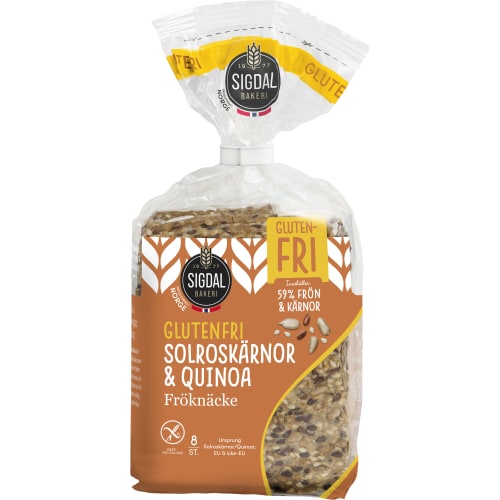 Solroskärnor Quinoa Fröknäcke Glutenfri 8-pack