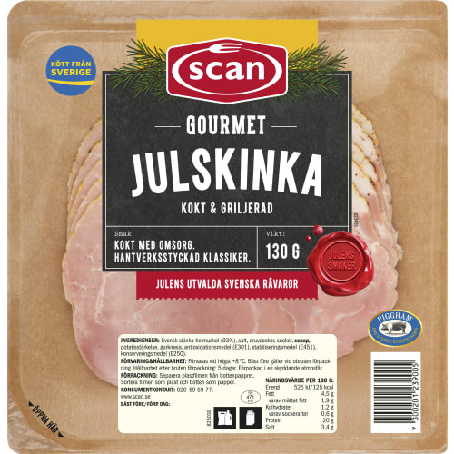 Julskinka Gourmet Kokt&griljerad