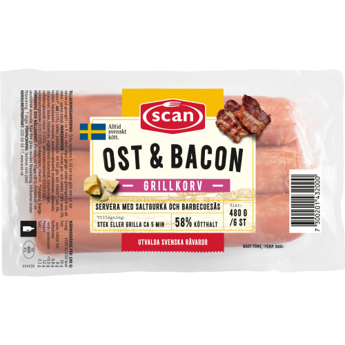 Grillkorv Bacon & Ost