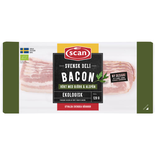 Skivat Bacon Ekologiskt Skivad