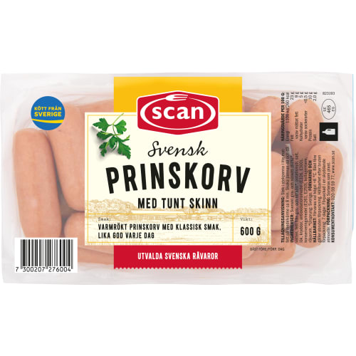 Prinskorv med Tunt Skinn