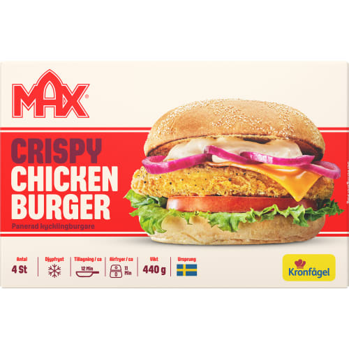 Crispy Kycklingburgare Fryst