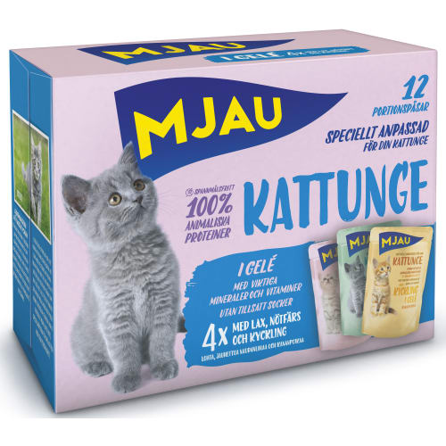 Multipack Gelé För Kattunge Kattmat Våt 12-pack