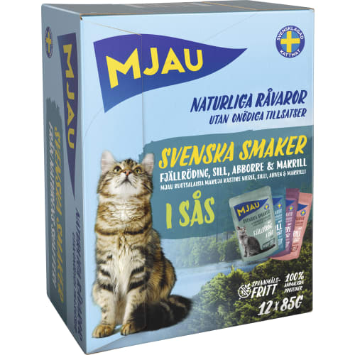 Svenska Smaker Fjällröding/sill Kattmat Sås 12-pack