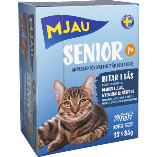 Senior 7+ i Sås Kattmat Sås 12-pack