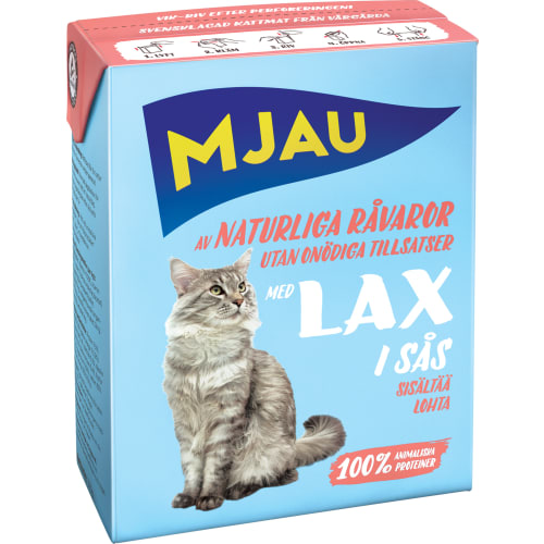 Lax Bitar i Sås Kattmat Våt