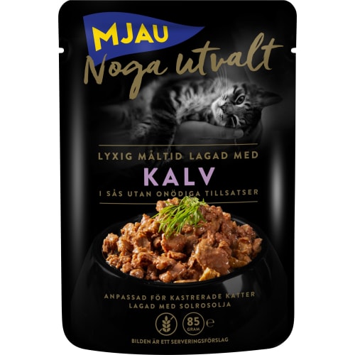 Kalv i Sås Noga Utvalt Kattmat Våt