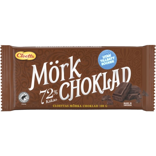 Mörk Choklad Utan Vanligt Socker Chokladkaka