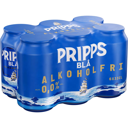 Pripps Blå Ljus Lager 0,0% Alkfri Burk