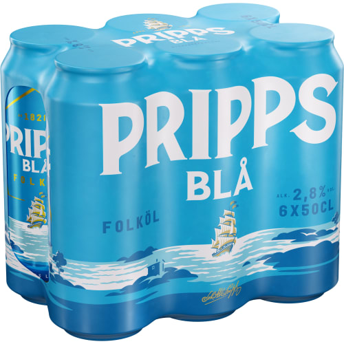 Pripps Blå Lager 6p 2,8% Lättöl Burk